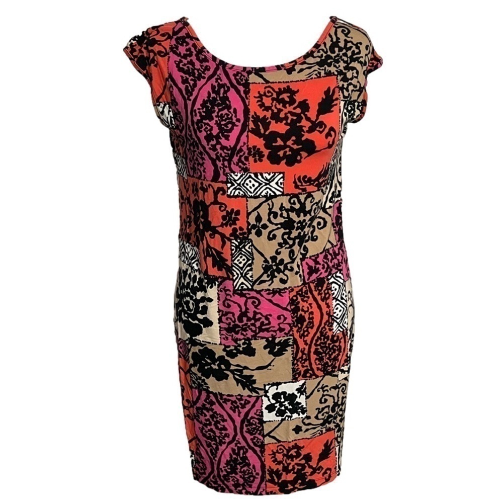 Tori Richard Honolulu Short Sleeve Multicolor Patterned Dress Women’s Sz XS